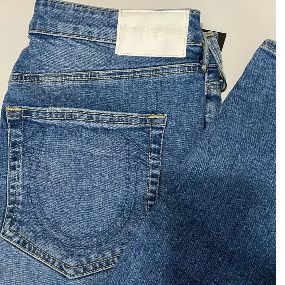 True Religion Women Jennie Curvy World‎ Tour Distressed Skinny Jeans High New